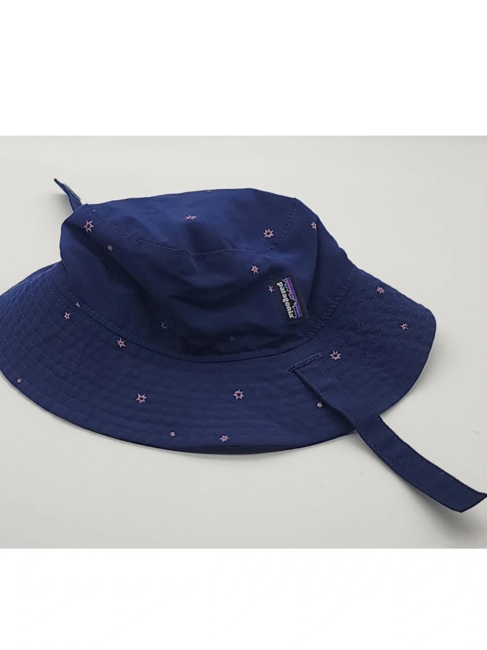 Patagonia Baby Bucket Hat Blue Chin Strap 6 months